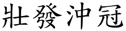 壯發沖冠 (楷體矢量字庫)