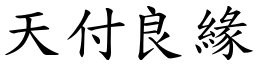 天付良緣 (楷體矢量字庫)