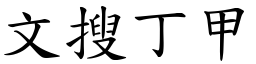 文搜丁甲 (楷體矢量字庫)