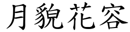 月貌花容 (楷體矢量字庫)