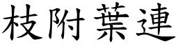 枝附葉連 (楷體矢量字庫)