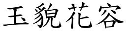 玉貌花容 (楷體矢量字庫)