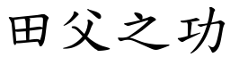 田父之功 (楷體矢量字庫)