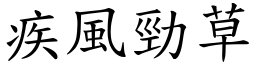 疾風勁草 (楷體矢量字庫)