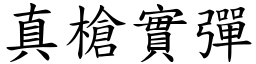 真槍實彈 (楷體矢量字庫)