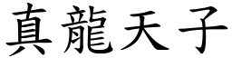 真龍天子 (楷體矢量字庫)