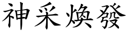 神采煥發 (楷體矢量字庫)