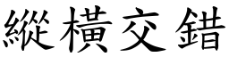 縱橫交錯 (楷體矢量字庫)