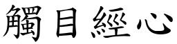 觸目經心 (楷體矢量字庫)