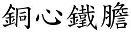 銅心鐵膽 (楷體矢量字庫)