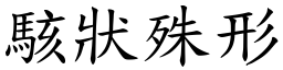 駭狀殊形 (楷體矢量字庫)
