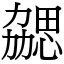 勰 (宋體矢量字庫)