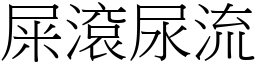 屎滾尿流 (宋體矢量字庫)