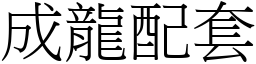 成龍配套 (宋體矢量字庫)